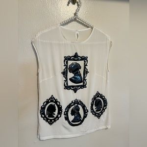 Dolce & Gabbana Silk Frame Blouse